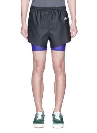 首图 - 点击放大 - ADIDAS X KOLOR - 激光镂空品牌名称双层运动短裤