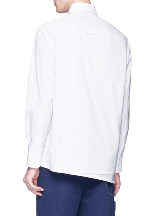 背面 - 点击放大 - VALENTINO GARAVANI - 布饰点缀品牌名称缩写纯棉衬衫