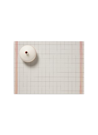 首图 –点击放大 - CHILEWICH - Selvedge格纹设计餐垫－米色及橙色