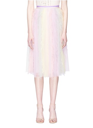 首图 - 点击放大 - NEEDLE & THREAD - Rainbow拼色网纱半身裙