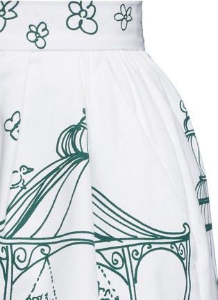 细节 - 点击放大 - DOLCE & GABBANA - 花园印花棉质短裤