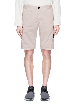 首图 - 点击放大 - STONE ISLAND - 品牌标志徽章棉质短裤