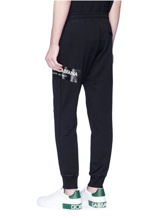 背面 - 点击放大 - DOLCE & GABBANA - 品牌标志纯棉休闲裤