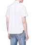 背面 - 点击放大 - DOLCE & GABBANA - 品牌名称条纹混棉衬衫