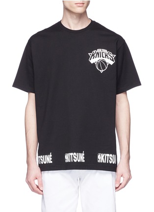 首图 - 点击放大 - MAISON KITSUNÉ - x NBA Knicks球队标志及品牌名称纯棉T恤