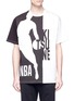 首图 - 点击放大 - MAISON KITSUNÉ - x NBA标志印花拼色纯棉T恤