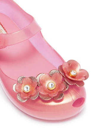 细节 - 点击放大 - MELISSA - Ultragirl Special幼儿款立体花卉果冻平底鞋