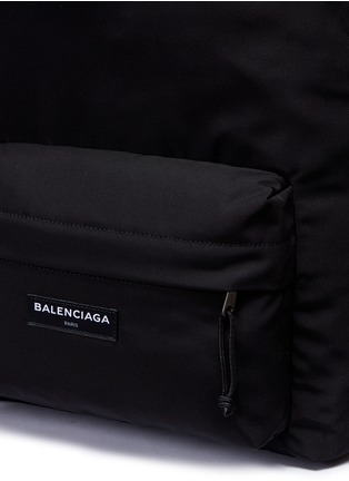  - BALENCIAGA - Explorer品牌名称皮饰帆布双肩包