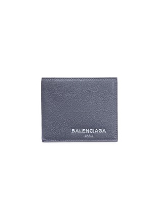 首图 - 点击放大 - BALENCIAGA - Explorer品牌名称皱感真皮折叠钱包