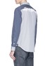背面 - 点击放大 - LOUSY x Lane Crawford - ENCORE涂鸦印花条纹府绸衬衫