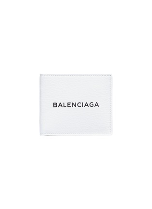 首图 - 点击放大 - BALENCIAGA - Everyday品牌名称小牛皮拼接小羊皮折叠钱包