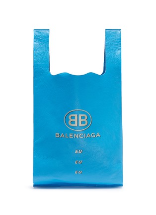 首图 - 点击放大 - BALENCIAGA - Supermarket Shopper BB品牌标志真皮托特包