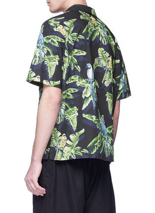 背面 - 点击放大 - STELLA MCCARTNEY - Ron Parrots鹦鹉及棕榈树印花纯棉衬衫
