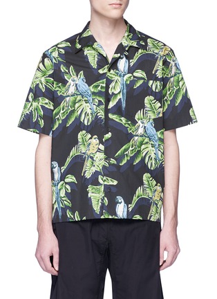 首图 - 点击放大 - STELLA MCCARTNEY - Ron Parrots鹦鹉及棕榈树印花纯棉衬衫