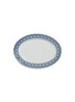 首图 –点击放大 - JONATHAN ADLER - Newport六边形图案镀金陶瓷餐盘－蓝色及白色