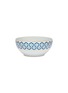 首图 –点击放大 - JONATHAN ADLER - Newport六边形图案镀金陶瓷沙拉碗－蓝色及白色