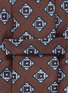 细节 - 点击放大 - ISAIA - 菱格图案亚麻混丝领带