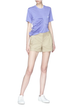 模特儿示范图 - 点击放大 - SIRLOIN - Pocket Bukko褶裥设计珠地布T恤