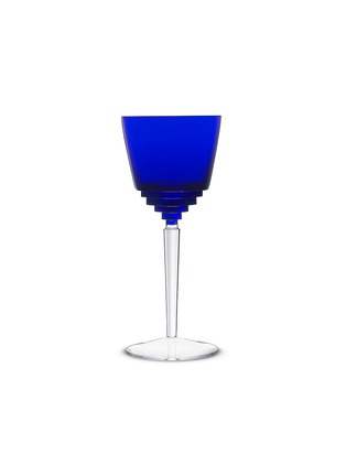 首图 –点击放大 - SAINT-LOUIS - Oxymore梯形切割玻璃高脚杯－深蓝色及透明