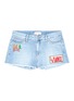 首图 - 点击放大 - MIRA MIKATI - Venice Beach沙滩主题刺绣徽章牛仔短裤