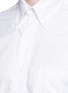 细节 - 点击放大 - THOM BROWNE - 单色纯棉牛津纺衬衫