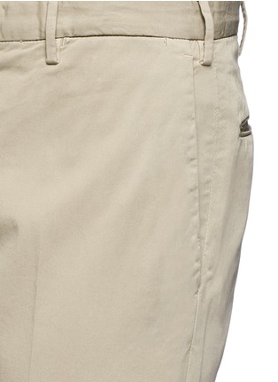细节 - 点击放大 - INCOTEX - Royal Batavia 棉质斜纹布修身长裤