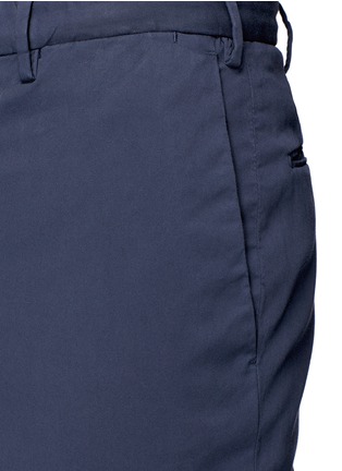 细节 - 点击放大 - INCOTEX - 单色斜纹修身长裤