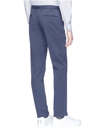 背面 - 点击放大 - INCOTEX - 单色斜纹修身长裤