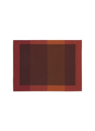 首图 –点击放大 - CHILEWICH - Color Tempo拼色条纹餐垫－红色及橙色