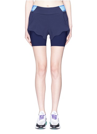 首图 - 点击放大 - LNDR - Turf品牌标志荷叶边双层短裤