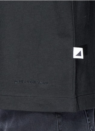 细节 - 点击放大 - ALEXANDERWANG - 品牌名称刺绣纯棉T恤
