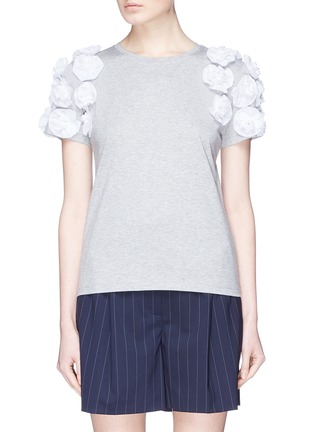首图 - 点击放大 - Minki - 花卉装饰纯棉T恤