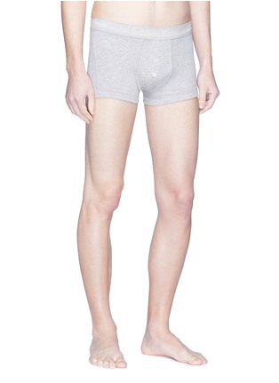 模特儿示范图 - 点击放大 - CALVIN KLEIN UNDERWEAR - Body品牌名称纯棉平脚内裤