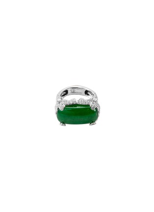 首图 - 点击放大 - SAMUEL KUNG - Diamond sapphire jade 18k white gold ring