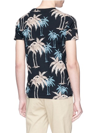 背面 - 点击放大 - SCOTCH & SODA - 拼色棕榈树印花T恤