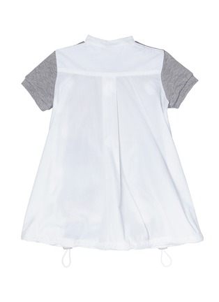 模特儿示范图 - 点击放大 - SACAI - 儿童款府绸背面拼接纯棉连衣裙