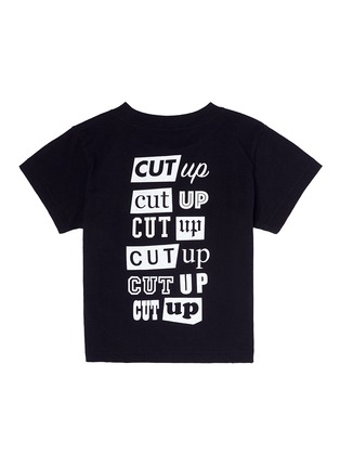 模特儿示范图 - 点击放大 - SACAI - Cut Up儿童款英文字纯棉T恤