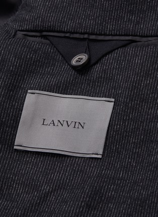  - LANVIN - 暗条纹羊毛混棉西服夹克