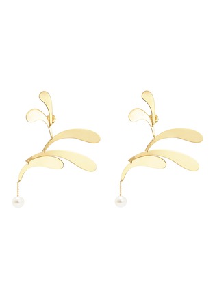 首图 - 点击放大 - Anissa Kermiche - Mobile Doré珍珠吊坠镀金树叶单只耳环
