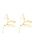 首图 - 点击放大 - Anissa Kermiche - Mobile Doré珍珠吊坠镀金树叶单只耳环