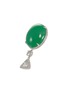 模特儿示范图 - 点击放大 - SAMUEL KUNG - Diamond jade 18k white gold drop earrings