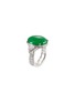 模特儿示范图 - 点击放大 - SAMUEL KUNG - Diamond jade 18k white gold ring