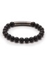 首图 - 点击放大 - TATEOSSIAN - Black onyx bead 18k black gold silver bracelet