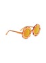模特示范图 - 点击放大 - SONS + DAUGHTERS - Pixie儿童款花卉造型镜面太阳眼镜