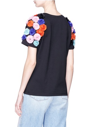 背面 - 点击放大 - Minki - 花卉装饰纯棉T恤