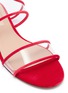 细节 - 点击放大 - VALENTINO GARAVANI - Dollybow蝴蝶结PVC拼接天鹅绒平底凉鞋