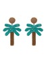 首图 - 点击放大 - KENNETH JAY LANE - 拼色珠饰缠绕棕榈树造型耳环