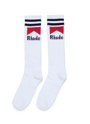 首图 - 点击放大 - RHUDE - 品牌标志条纹短袜