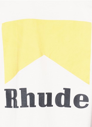 细节 - 点击放大 - RHUDE - Cigarette标志印花纯棉T恤