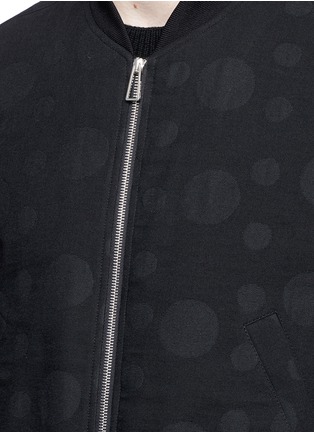 细节 - 点击放大 - PS PAUL SMITH - 大小波点混棉棒球夹克